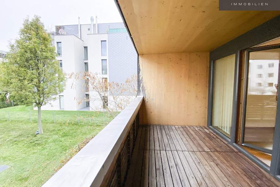 | MARCHFELDKANAL | MIT LOGGIA | 1.OG | SCHICKE WOHNUNG IM PASSIVHAUS | ABSOLUTE RUHELAGE, Wohnung-miete, 1.456,47,€, 1210 Wien 21., Floridsdorf