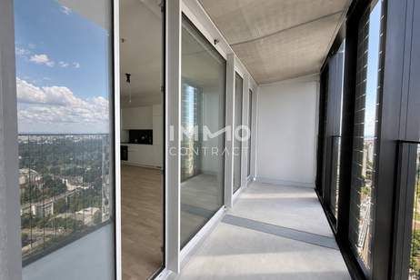 DC2 Tower - Über den Dächern Wiens – Stilvolles Studio mit Ost-Panorama, Wohnung-miete, 1.100,00,€, 1220 Wien 22., Donaustadt