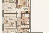 GRAZ - Gries: ERSTBEZUG mit 3-Zimmern 71m² + 6m² südlichem Balkon im 3.OG - Nähe Augarten - Honorarfrei -8,5% Baustart AKTION