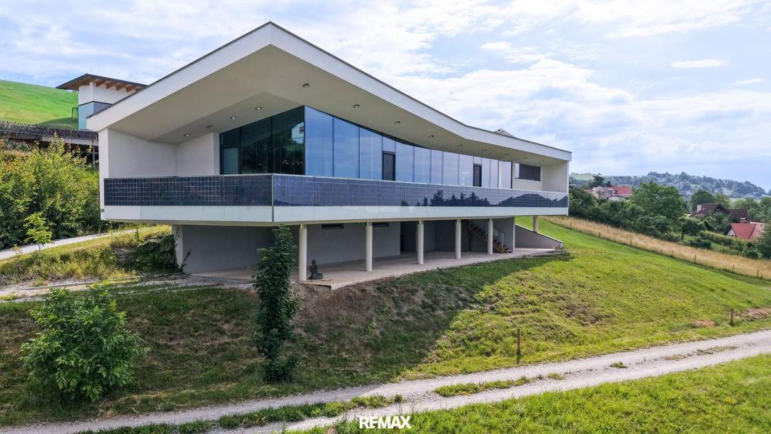 Architektonisches Passivhaus in sonniger Aussichtslage mit zusätzlichem Bauland in Gutenberg, nähe Weiz!