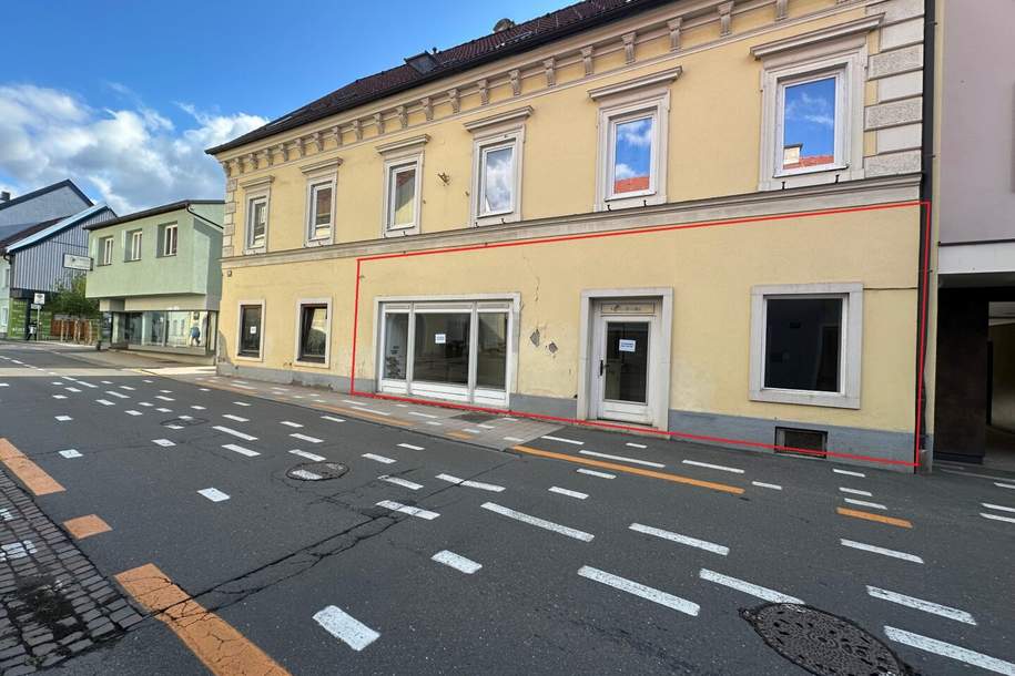 Attraktives Geschäftslokal mit großer Schaufensterfläche, Gewerbeobjekt-miete, 458,34,€, 8793 Leoben