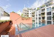 Dachterrassentraum - Einzigartiger Ausblick - Vollmöbliert - Gemeinschaftspool - in Bestlage des 2. Bezirks