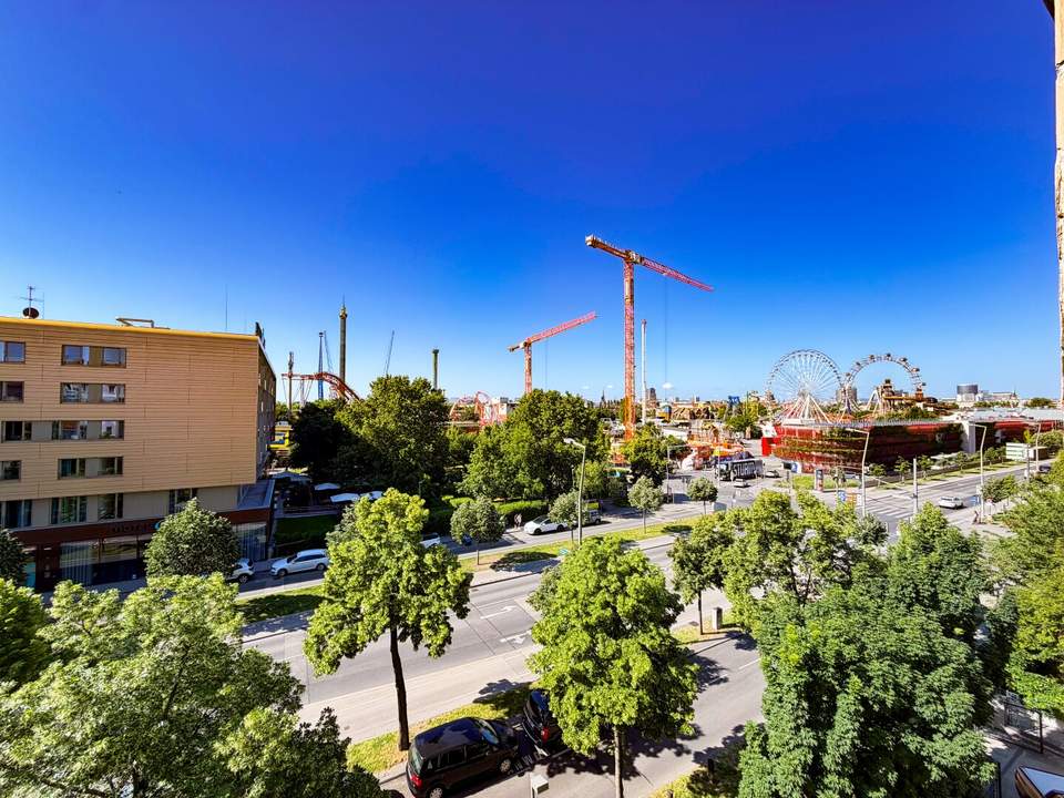 MAISON 29 - Die Kunst zu leben! Traumblick auf den Prater vom Süd-Balkon im 3. Liftstock!
