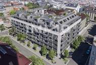 WOHNEN AM PARK: Innenhofseitige Dreizimmer-Wohnung mit Balkon