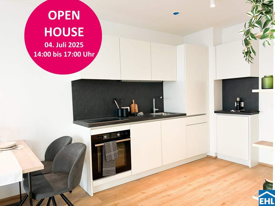 OPEN HOUSE AM FREITAG 04.07 von 14.00 Uhr bis 17.00 Uhr – Bulgariplatz 11 OHNE VORANMELDUNG