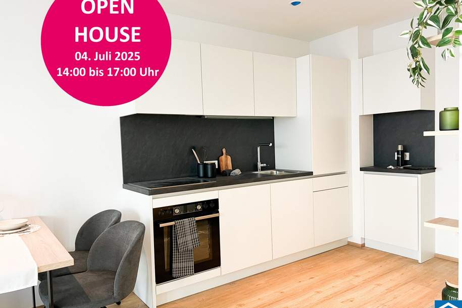 OPEN HOUSE AM FREITAG 04.07 von 14.00 Uhr bis 17.00 Uhr – Bulgariplatz 11 OHNE VORANMELDUNG, Wohnung-miete, 780,01,€, 4020 Linz(Stadt)