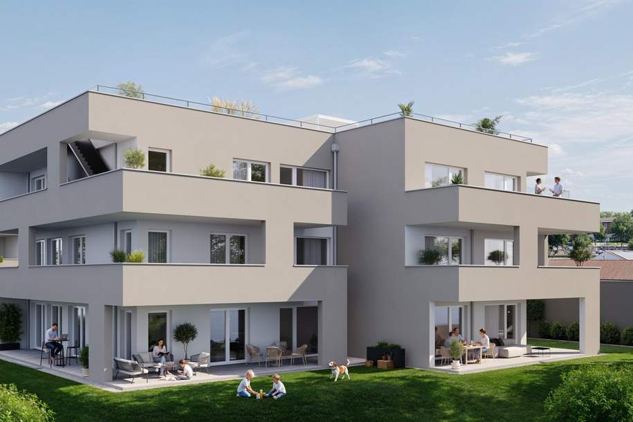 3-Zimmer-Gartenwohnung mit großzügiger Terrasse und weitläufigem Grün!, Wohnung-kauf, 569.000,€, 4490 Linz-Land