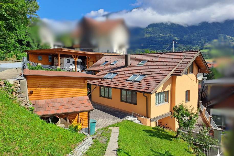 Gemütliches Eigenheim mit großem Carport. Wintergarten inklusive tollem Ausblick., Haus-kauf, 468.000,€, 9813 Spittal an der Drau