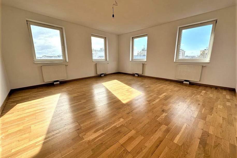 FAMILIENHIT, HOLBEINGASSE, 82 m2 Neubau, 3 Zimmer, Küche, Wannenbad, Parketten, 5. Liftstock, WG-geeignet, Wohnung-miete, 1.446,81,€, 1100 Wien 10., Favoriten