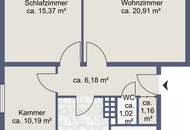 3-Zimmer-Eckwohnung in Josefiau
