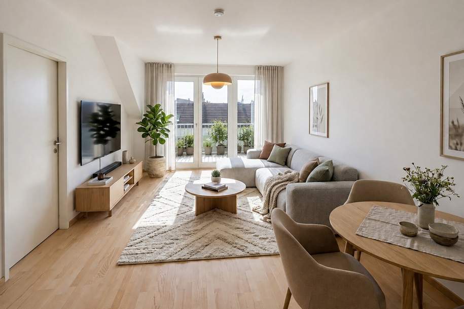 Charmante Erstbezugswohnung in Tulln – 2 Zimmer & Westbalkon, Wohnung-miete, 900,00,€, 3430 Tulln