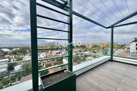 Sonnenpenthouse mit 90m2 Terrasse und Ausblick: Provisionsfrei - Wohnung + Büro mit luxuriöser Ausstattung, Wohnung-kauf, 335.000,€, 1100 Wien 10., Favoriten