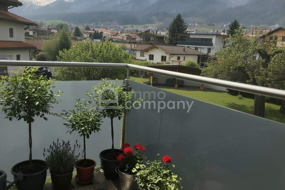 THAUR Neuwertige 2 Zimmerwohnung mit Balkon in schöner Aussichtslage, Wohnung-miete, 857,00,€, 6065 Innsbruck-Land