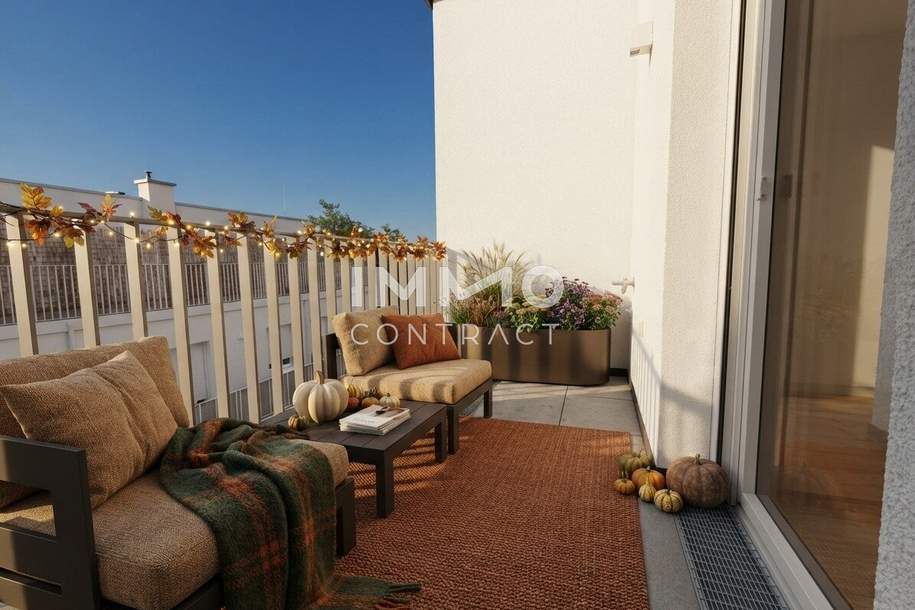 Lichtdurchflutete 2-Zimmer-Wohnung mit Terrasse zum Wohlfühlen, Wohnung-kauf, 241.000,€, 1210 Wien 21., Floridsdorf