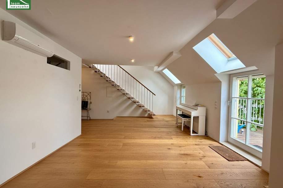 Maisonette mit Flair: 3-Zimmer-Wohnung mit Balkon & Dachterrasse in 1130 Wien!, Wohnung-miete, 2.476,57,€, 1130 Wien 13., Hietzing