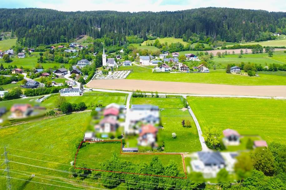 2 Parzellen in sonniger Ruhelage - Baugrundstück mit Potential, Grund und Boden-kauf, 294.450,€, 9220 Villach Land