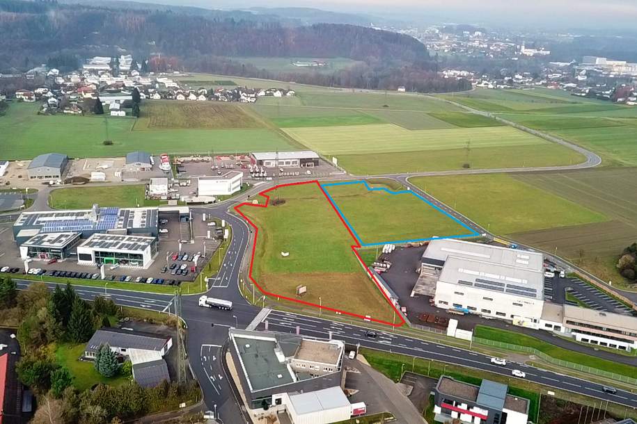 4600 m2 Betriebsbaugebiet - teilbar - Baurecht - Grundstück 4 In bester Lage an der B 145 - nähe A1/B1, Grund und Boden-miete, 4844 Vöcklabruck