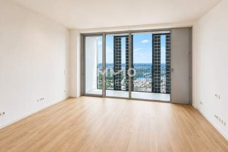 Licht. Wasser. Weite: 39. Etage DC2 Tower inkl. 15m2 Loggia ERSTBEZUG, Wohnung-miete, 1.100,00,€, 1220 Wien 22., Donaustadt