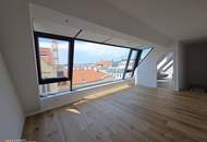Top DG Wohnung mit Terrasse und Panoramafenstern - 3 Zimmer mit großem Küchen-Essbereich! Kein Gas mehr! Modernste Ausführung! Luft-Wasserwärmepumpe, Klima und Photovoltaik!