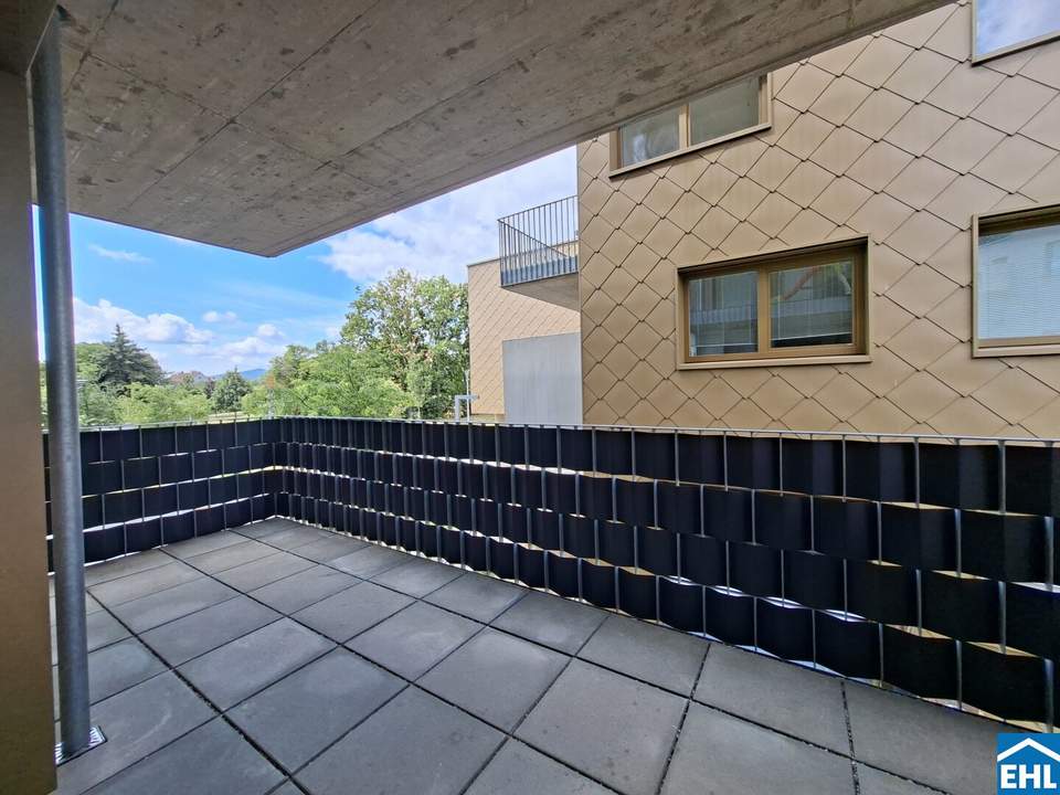 WOHNQUARTIER WILDGARTEN - 2-Zimmerwohnung mit Balkon auf der Sonnenseite Wiens direkt am Rosenhügel