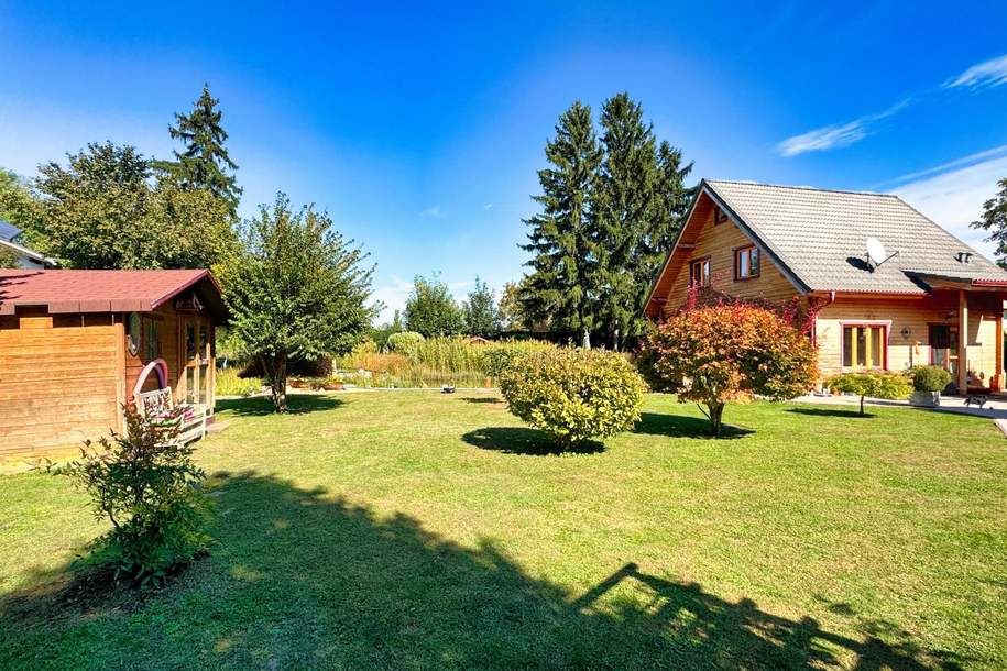 TOP PREIS!! TOP GARTENPARADIES mit HOLZ - HAUS - WAIDENDORF/DÜRNKRUT, Haus-kauf, 359.000,€, 2263 Gänserndorf