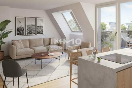 WOHN(T)RAUM OBERLAA: Modernes Wohnen im Dachgeschoss – Erstbezug, Wohnung-kauf, 315.500,€, 1100 Wien 10., Favoriten