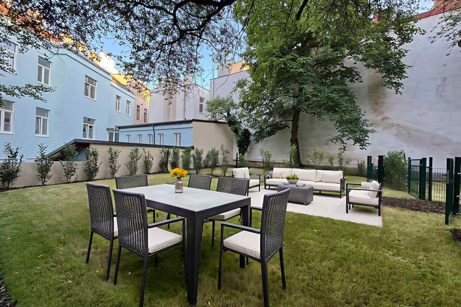 1180! Schöne Wohnung mit Eigengarten und Balkon nahe Türkenschanzpark zum Kauf! Erstbezug nach Generalsanierung!, Wohnung-kauf, 599.000,€, 1180 Wien 18., Währing