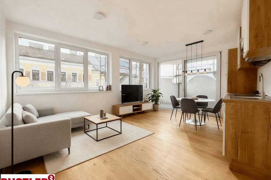 Erstbezug mit verglaster Loggia, zum Starten oder für Pärchen, Wohnung-kauf, 399.000,€, 1140 Wien 14., Penzing