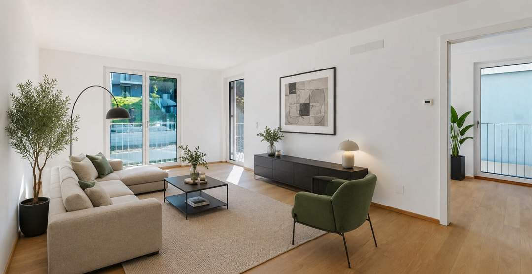 ++ ZWEI Zimmer mit BALKON ++ GRÜN & RUHIG