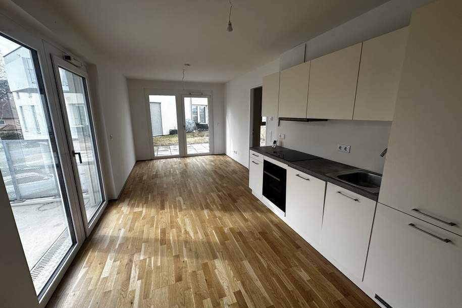 1220! Entzückende Gartenwohnung mit Terrasse und Balkon nahe Badeteich Hirschstetten!, Wohnung-miete, 797,15,€, 1220 Wien 22., Donaustadt