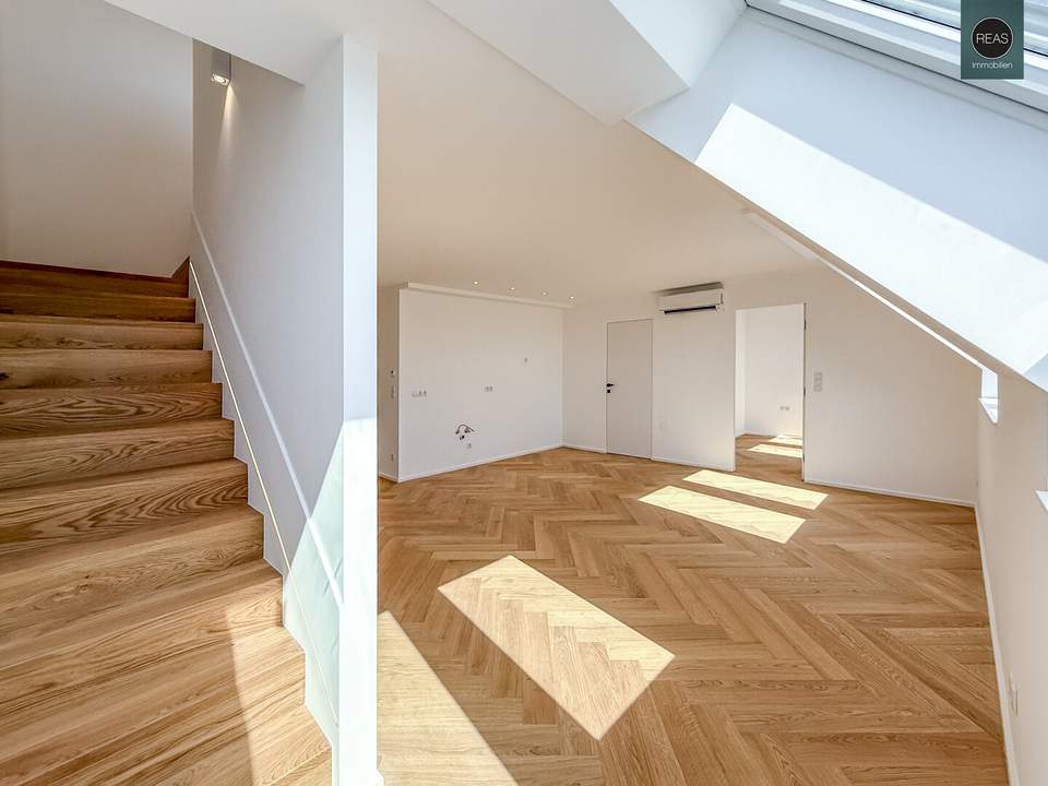 Elevate 1090 – Erstbezug: Dachgeschoss - Maisonette Wohnung (klimatisiert) nahe U6 Alser Straße, AKH!