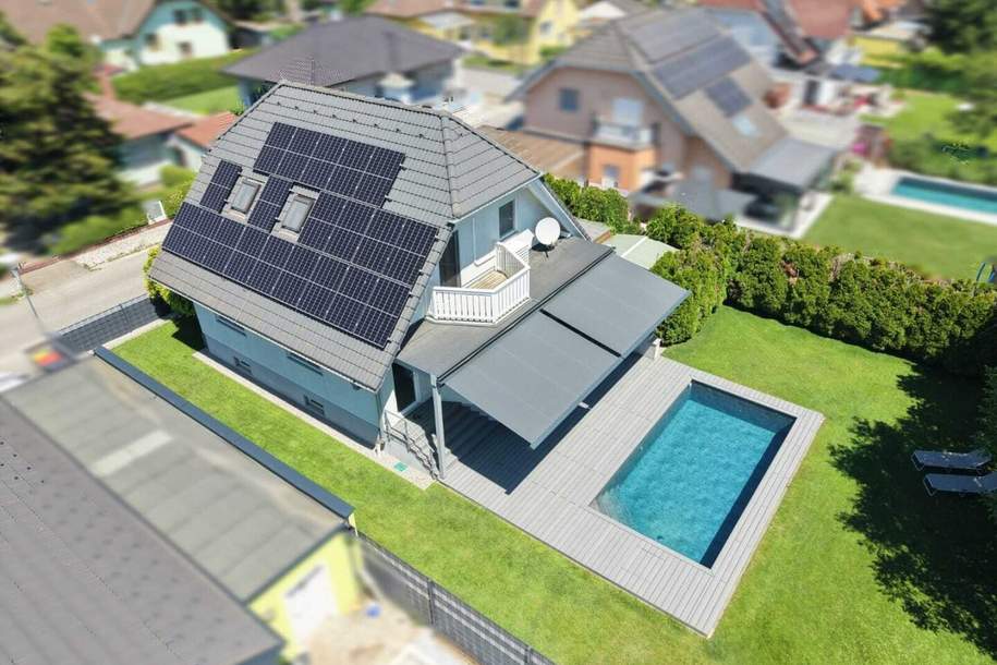 Traumhaus mit Pool & PV-Anlage | Klimaanlage | 4 Zimmer | Homegym | Doppelcarport | Gänserndorf Süd, Haus-kauf, 568.000,€, 2230 Gänserndorf