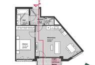 Moderne 2-Zimmer-Wohnung mit Balkon in 1050 Wien