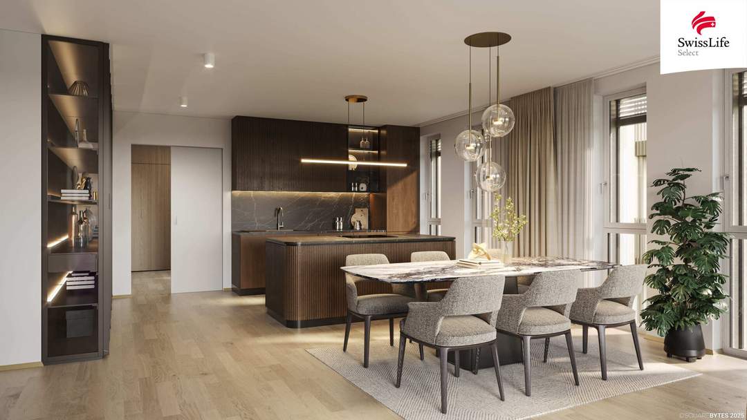 Elegante Designerwohnung mit Balkon und Blick ins Dornbacher Grün