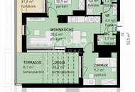 Traumhafte 3-Zi-Wohnung mit Garten, Loggia &amp; Terrasse in 1220 Wien, U-Bahn-Nähe!