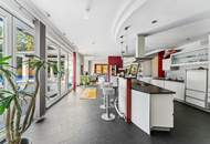 EXTRAVAGANTER BUNGALOW im VILLENVIERTEL! Loftfeeling mit uneinsehbarem Garten, Pool und Wellnessbereich