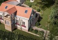 SÜDHANGLAGE AM WIENERWALD - baugenehmigtes Wohnprojekt mit traumhaftem Wienblick - unteres Haus