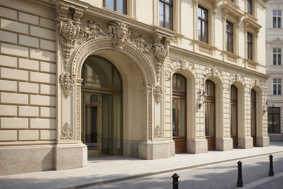 Duplex-Apartment in a historic Palais with a loggia, Wohnung-miete, 7.370,00,€, 1010 Wien 1., Innere Stadt