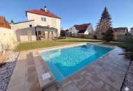 Provisionsfrei: Modernes Einfamilienhaus mit Pool, PV-Anlage, Erdwärme &amp; großem Garten