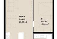 Schön 102: gut geschnittene 2 Zimmer Neubauwohnung mit Balkon nahe U4 - Zweitbezug ab 1.8.26