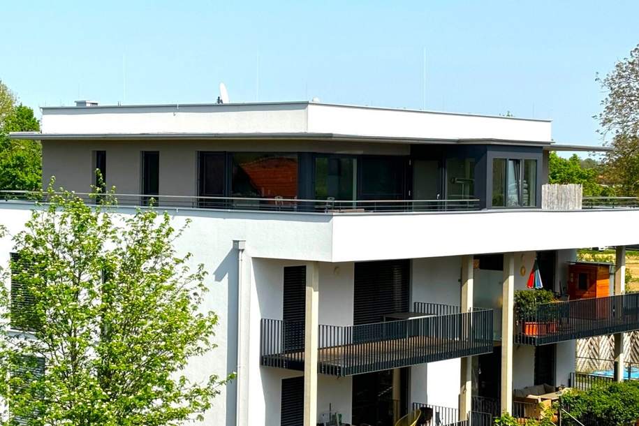 Modernes Penthouse mit eigenem Liftzugang direkt in die Wohnung und dreiseitiger Dachterrasse mit Wintergarten, Wohnung-kauf, 486.000,€, 8490 Südoststeiermark