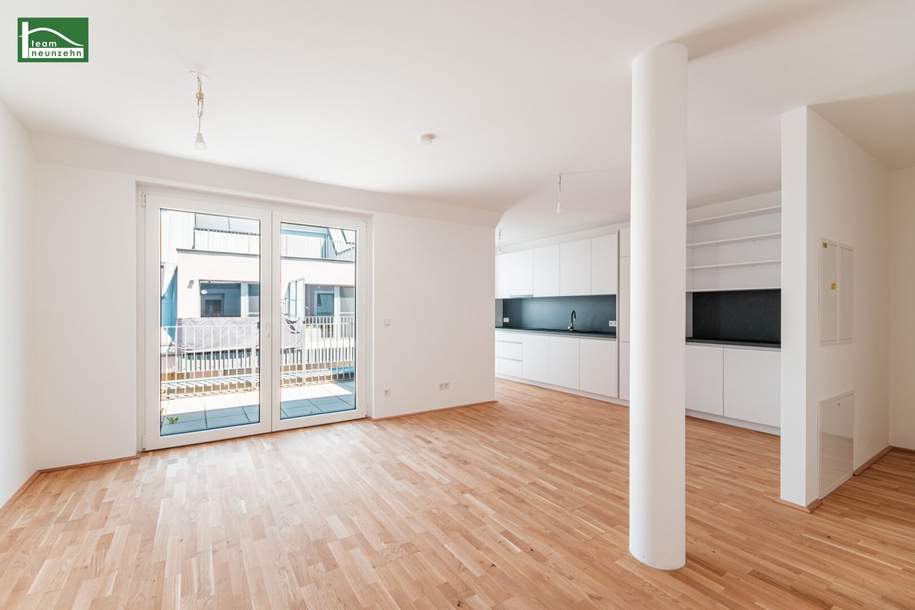 Erstbezug mit Terrasse und hochwertiger Küche nahe Kagraner Platz! Top Ausstattung und Klima-Vorbereitung. - WOHNTRAUM, Wohnung-kauf, 449.000,€, 1220 Wien 22., Donaustadt