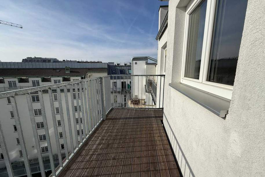 Charmante 3-Zimmer-Dachgeschosswohnung mit Balkon - Urbanes Wohnen nahe Naschmarkt!, Wohnung-kauf, 599.000,€, 1050 Wien 5., Margareten