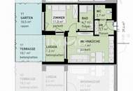 Gemütliche 2-Zi EG-Wohnung mit Garten, Terrasse & U-Bahn-Nähe in 1220 Wien – Erstbezug!