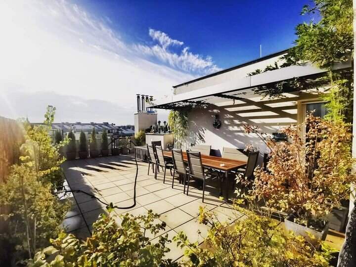 Sonne tanken über Schwechat – Wohnen mit Stil &amp; Freiraum! ~118 m² Terrasse I Tiefgarage I Klimaanlage I Schnellbahn-Nähe