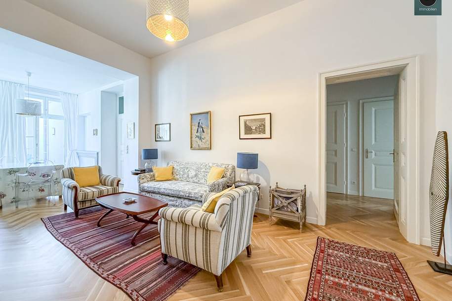 Provisionsfrei: Hietzinger Zentrum - Großzügige Altbauwohnung mit Balkon in absoluter Bestlage!, Wohnung-miete, 2.690,00,€, 1130 Wien 13., Hietzing