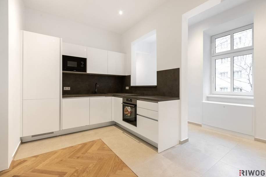 ERSTBEZUG IM ALTBAU II MODERNE KÜCHE II 13m² BALKON II HELL UND HOFSEITIG II NÄHE U-BAHN STATION U3 ENKPLATZ, Wohnung-kauf, 389.000,€, 1110 Wien 11., Simmering