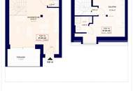 Wohnen über den Dächern – Stilvolle Dachgeschoss-Maisonette mit 2 Schlafzimmern, 2 Bädern, Klimaanlage &amp; effizienter Luftwärmepumpe