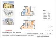 Erstbezug Nähe Hauptbahnhof und U1! 77,5 m2 exklusives Dachgeschoss mit Wintergarten
