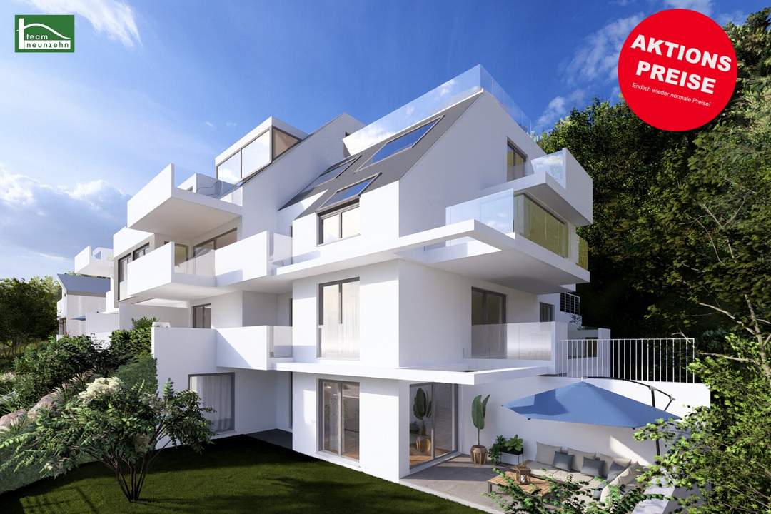 Aktionspreise mit sehr guter PREISENTWICKLUNG & Mietgarantie. 3-Zi. Gartenwohnung, wunderbar privat & ruhig gelegen. | amBergblick19 | Top 2
